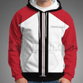 KOF Rock Howard Red And White Jacket Cosplay Hoodie
