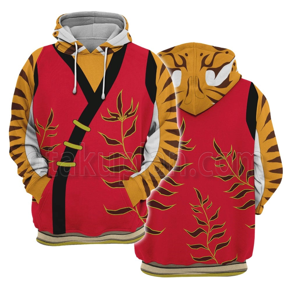 Kung Fu Panda Tigress Sleeveless Cosplay Hoodie