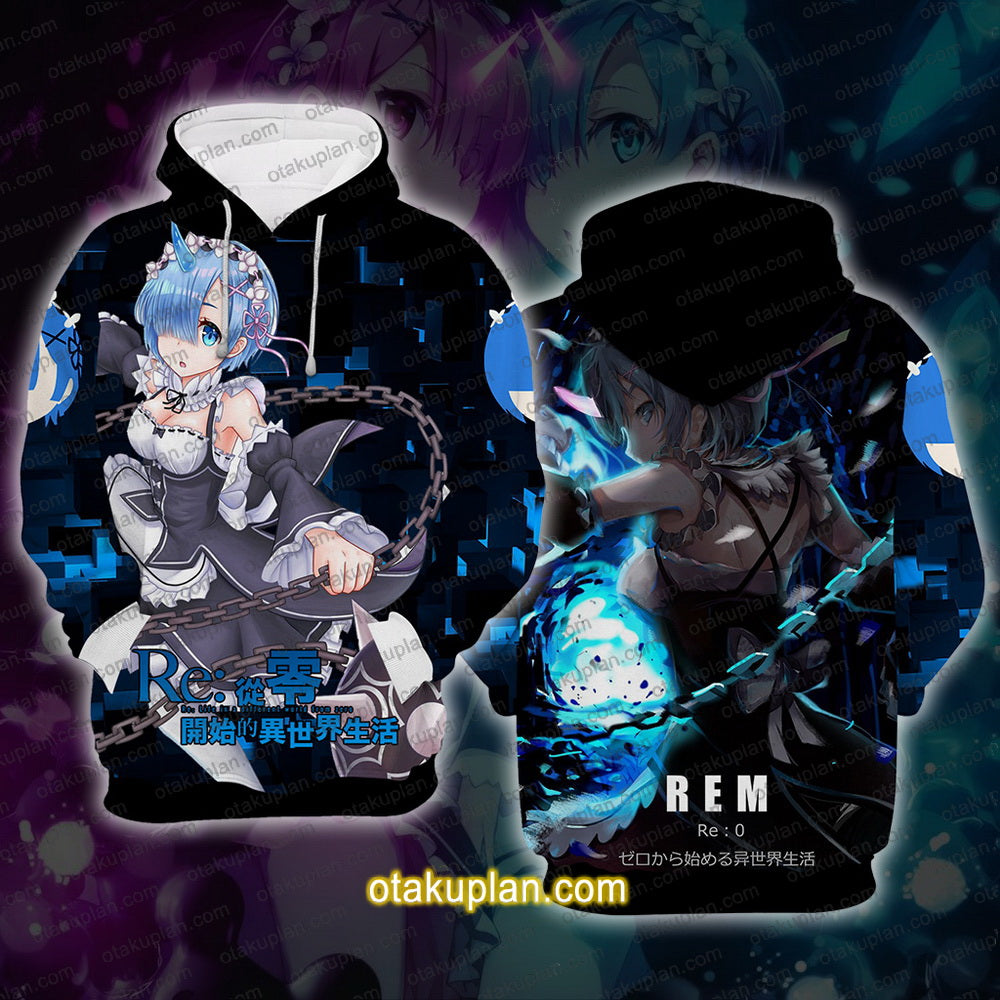 Life In A Different World From Scratch Rem Hoodie