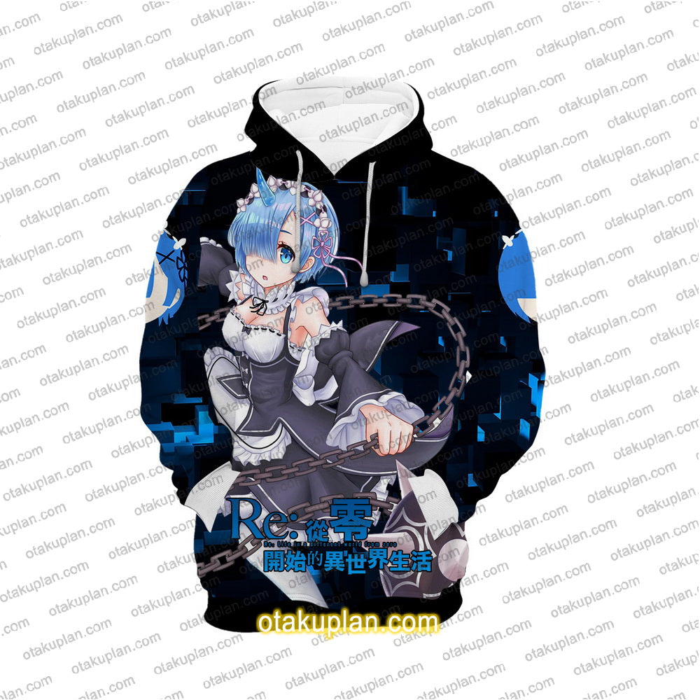 Life In A Different World From Scratch Rem Hoodie