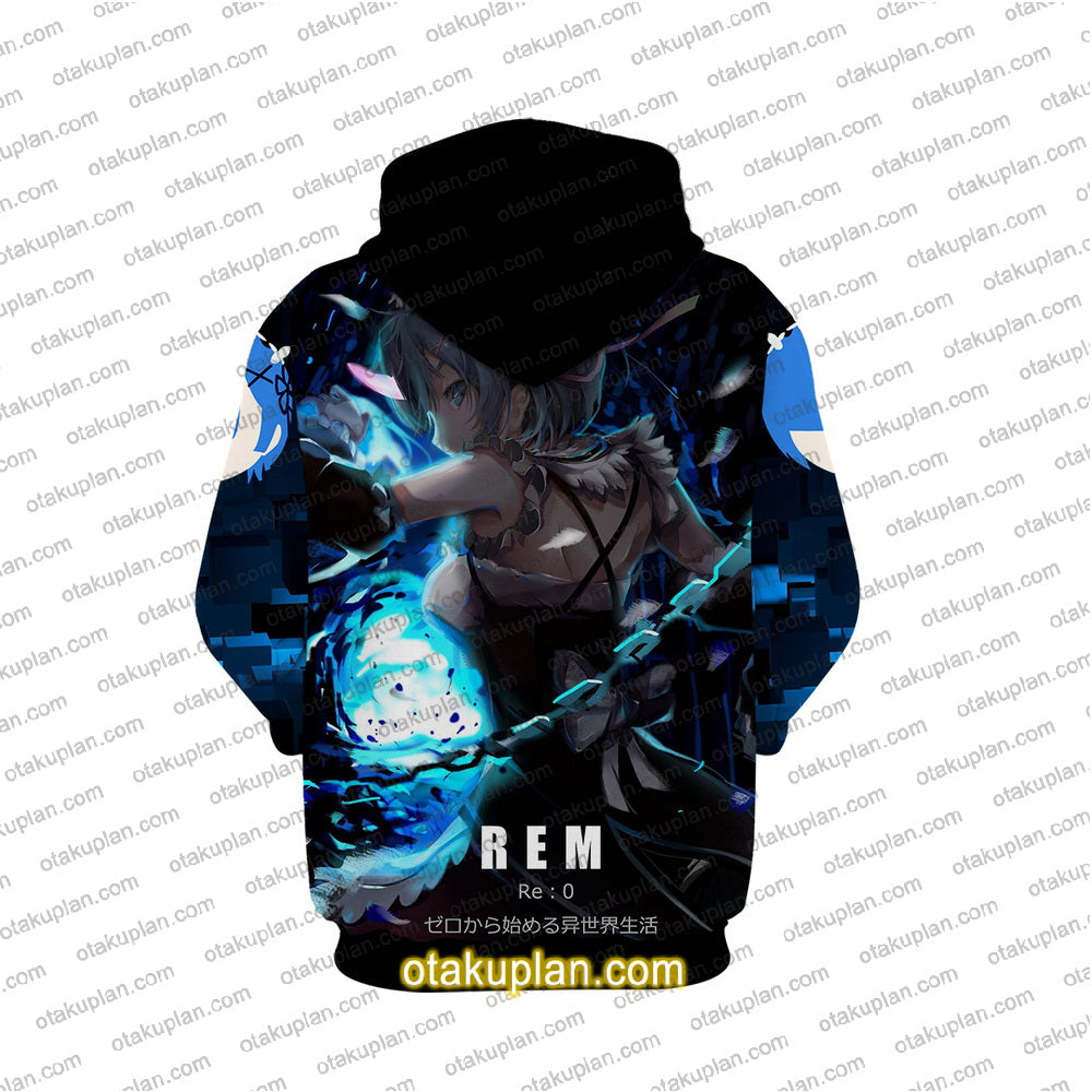 Life In A Different World From Scratch Rem Hoodie