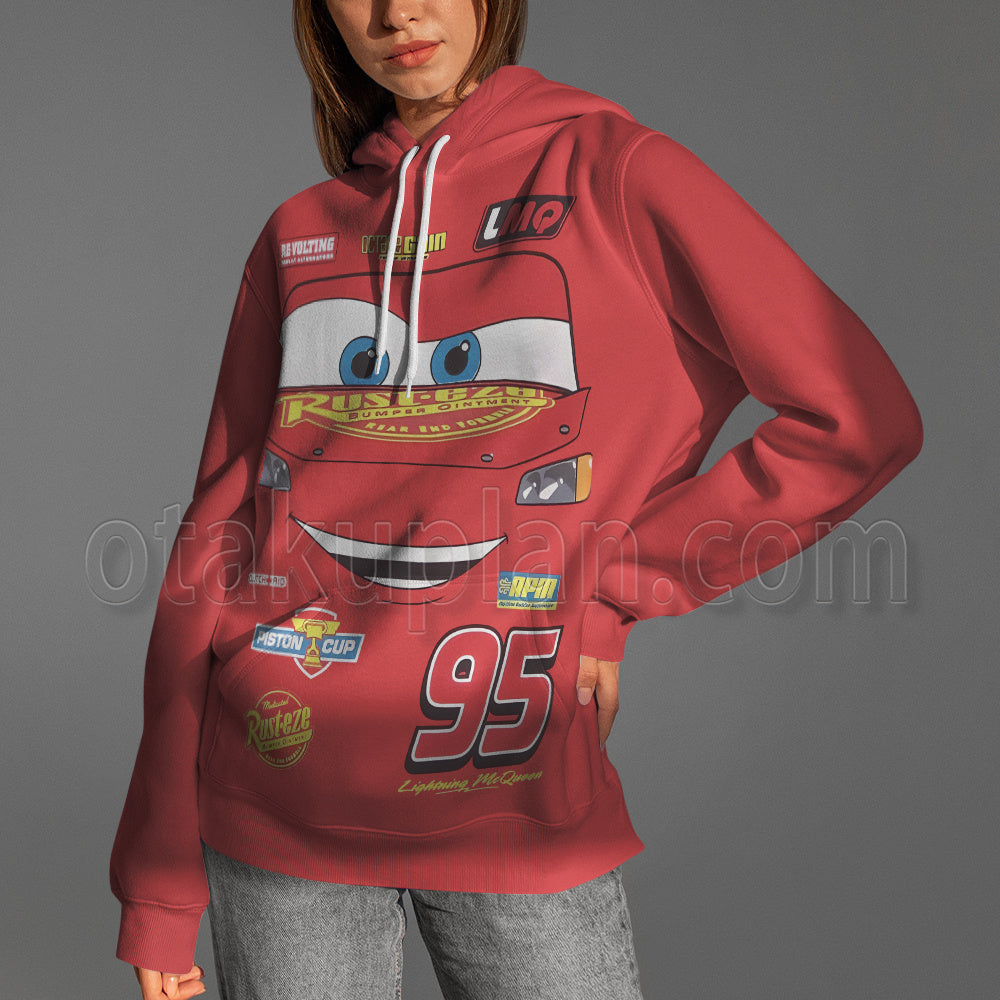Lightning Mcqueen Race Car Cosplay Hoodie