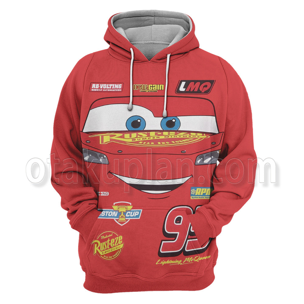 Lightning Mcqueen Race Car Cosplay Hoodie