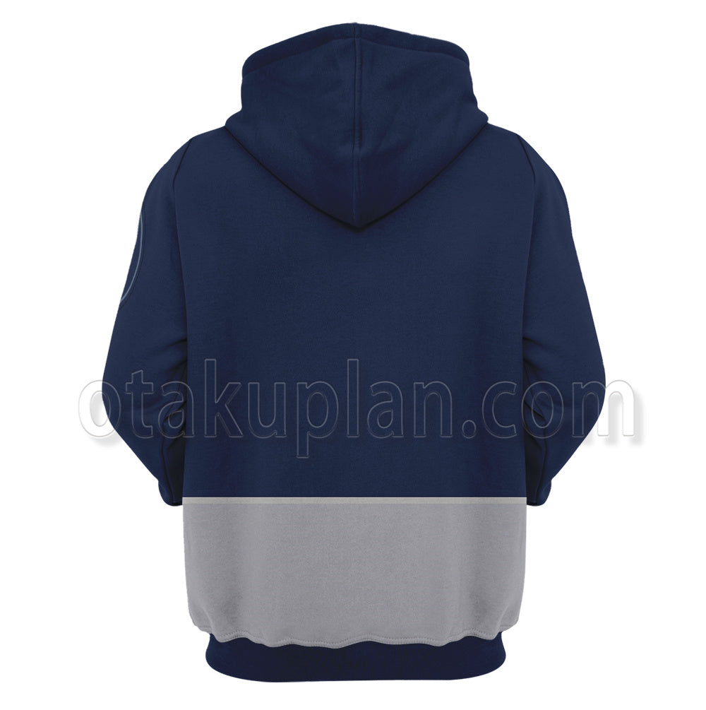 Lycoris Recoil Takina Inoue Blue Uniform Cosplay Hoodie