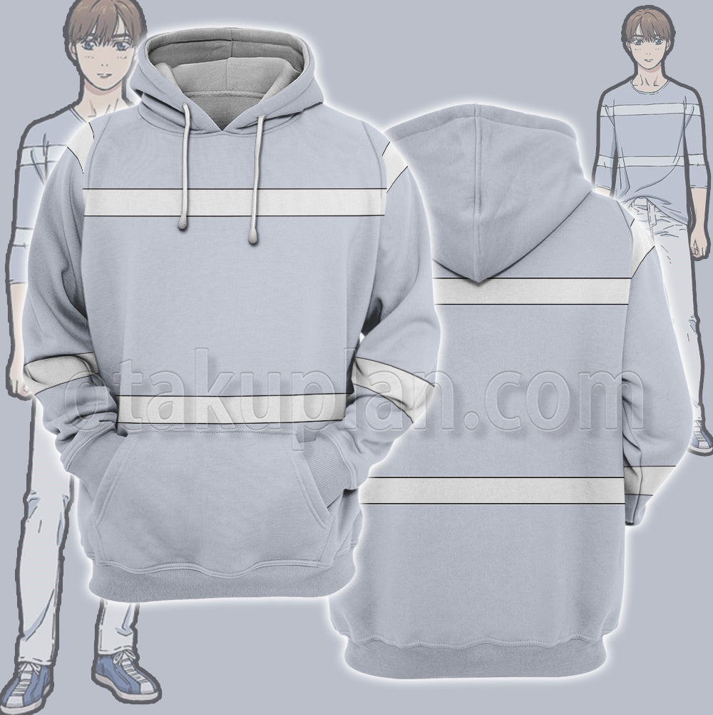 Mf Ghost Katagiri Kanata White Line Cosplay Hoodie