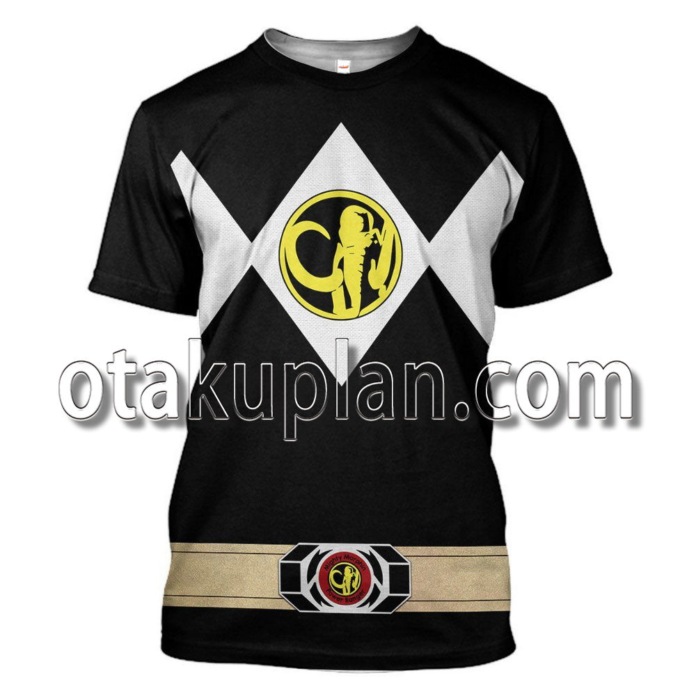 Mighty Morphin Power Ranger Black T-Shirt / Hoodie