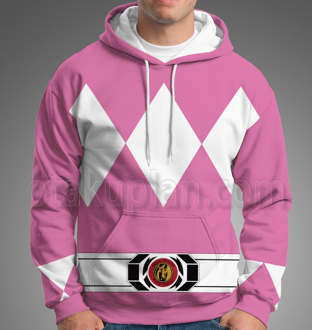 Mighty Morphin Power Rangers Pink Ranger Cosplay Hoodie