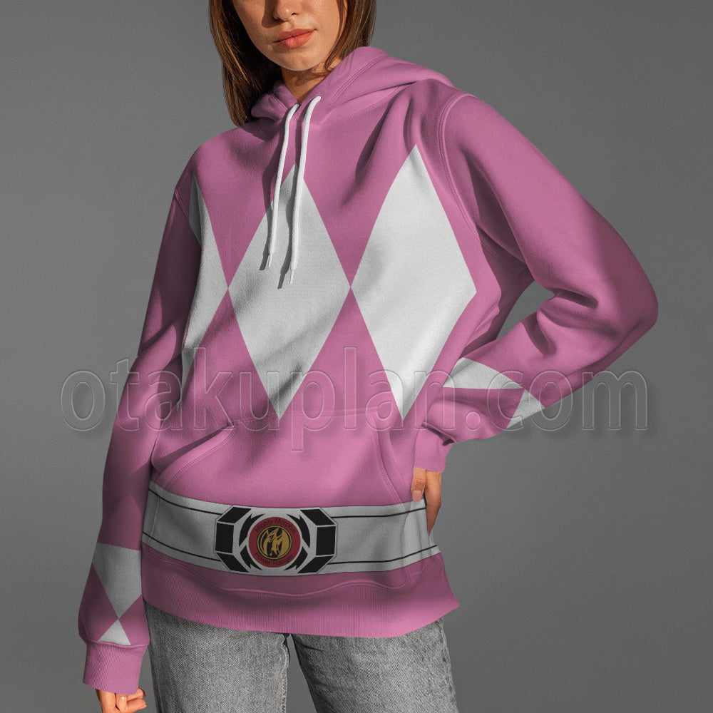 Mighty Morphin Power Rangers Pink Ranger Cosplay Hoodie