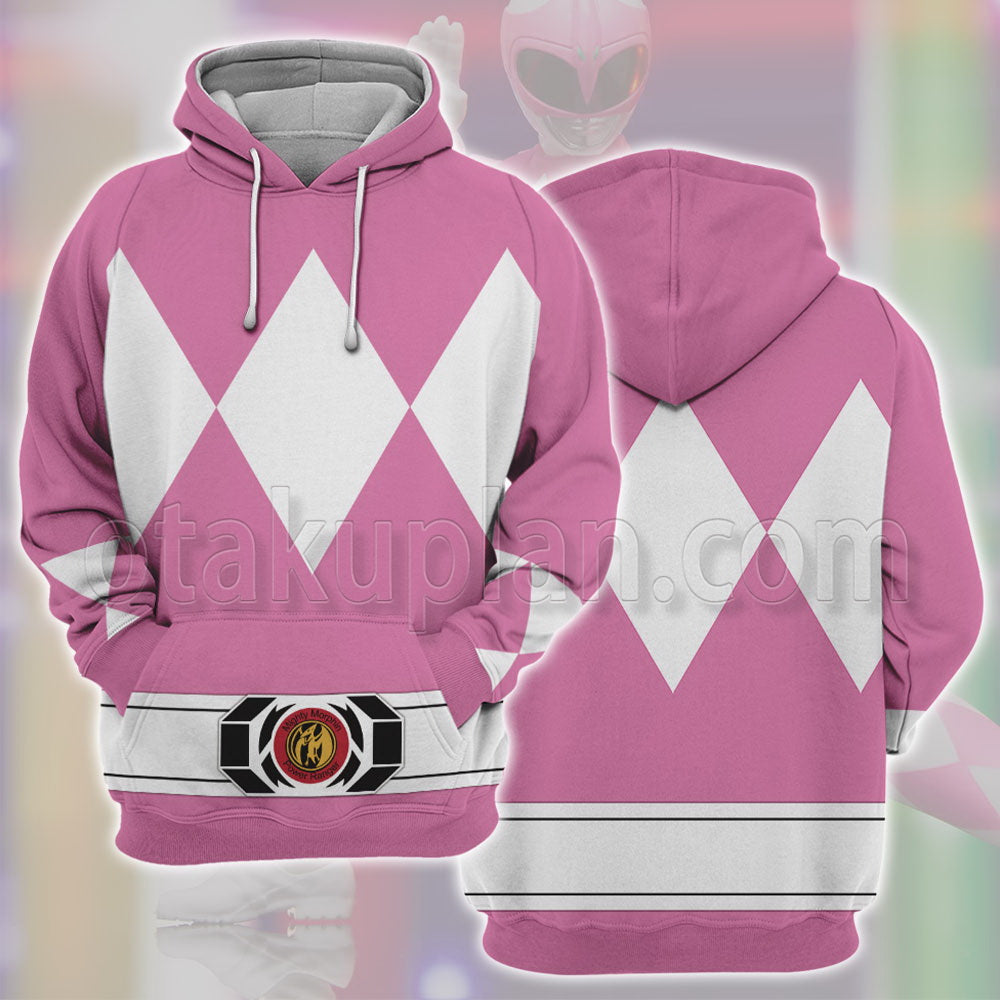 Mighty Morphin Power Rangers Pink Ranger Cosplay Hoodie