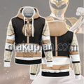 Mighty Morphin Power Rangers White Ranger Cosplay Hoodie