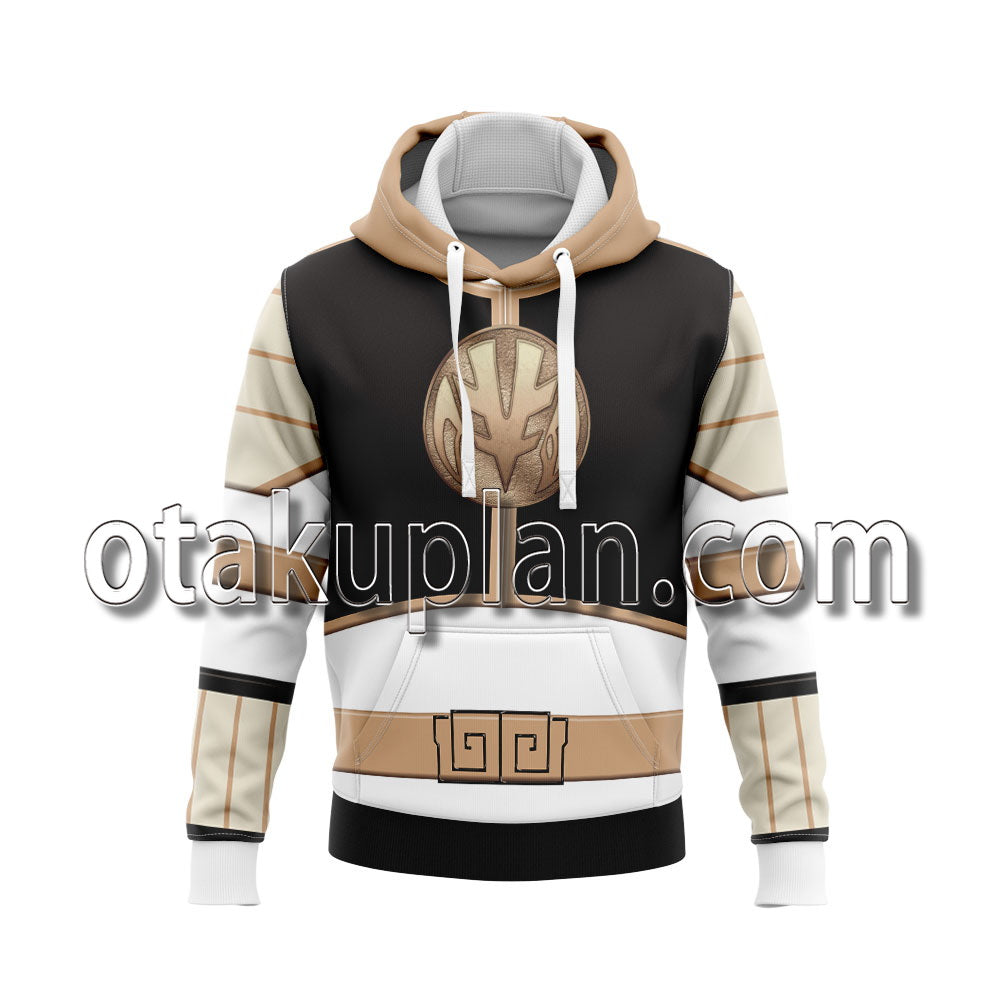 Mighty Morphin Power Rangers White Ranger Cosplay Hoodie