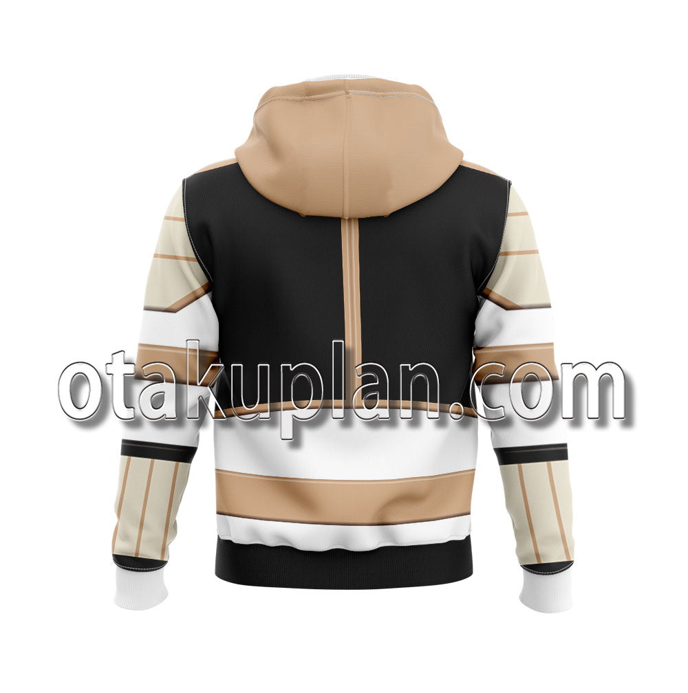Mighty Morphin Power Rangers White Ranger Cosplay Hoodie