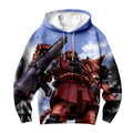 Mobile Suit Gundam Char Aznable Zaku Ii With Weapon Anime Apparel