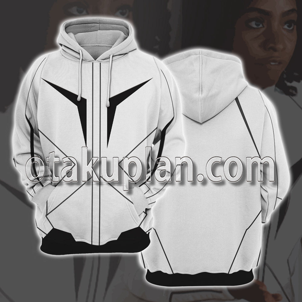 Monica Rambeau Spectrum SWORD White Jacket Cosplay Hoodie