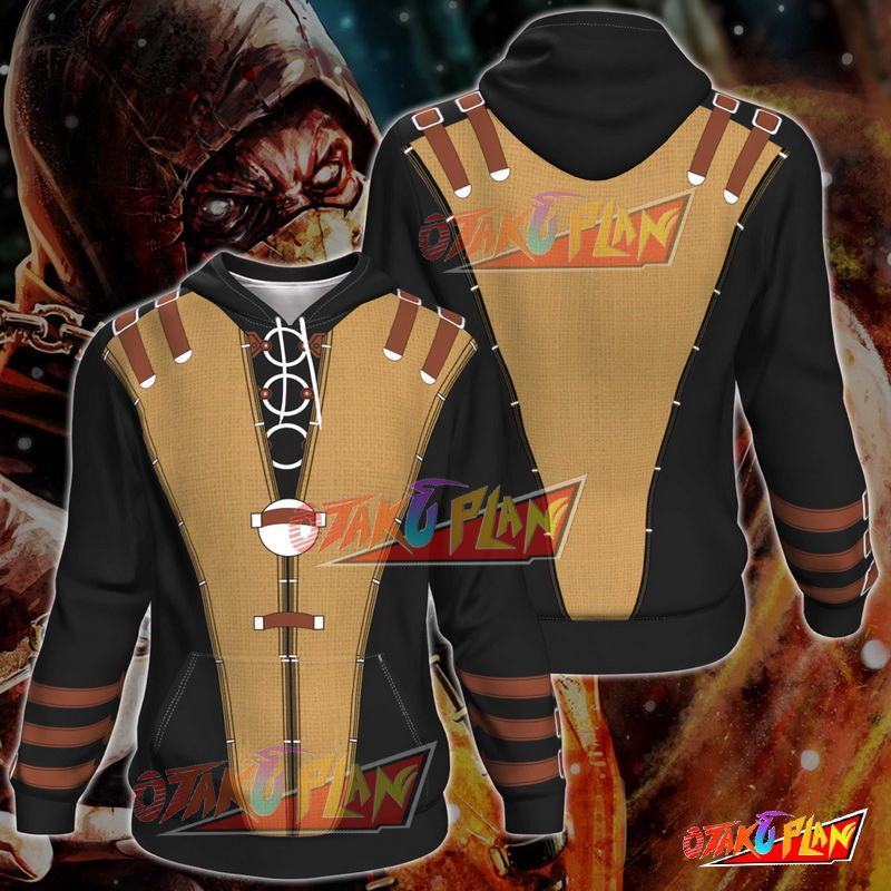 Mortal Kombat Scorpion All Over Print Pullover Hoodie