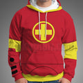 Osmosis Jones Drix Red Armor Cosplay Hoodie
