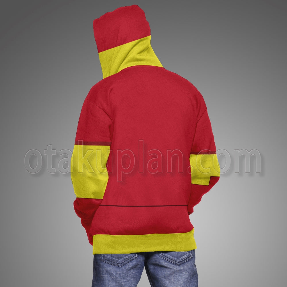 Osmosis Jones Drix Red Armor Cosplay Hoodie
