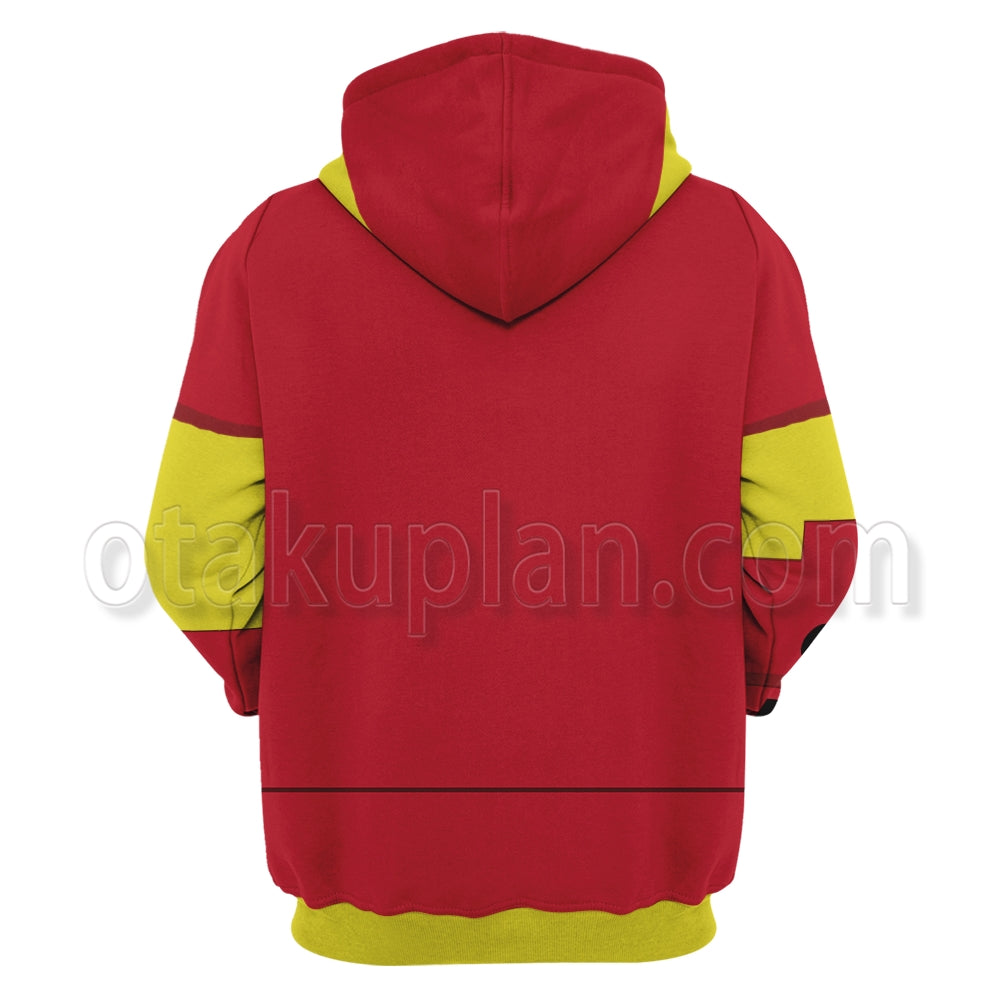 Osmosis Jones Drix Red Armor Cosplay Hoodie