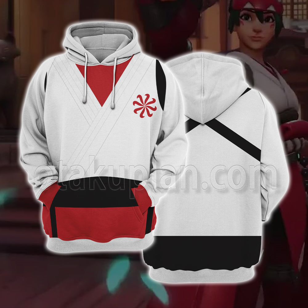 Overwatch 2 Ow2 Kiriko Pattern Fabric Editon Cosplay Hoodie