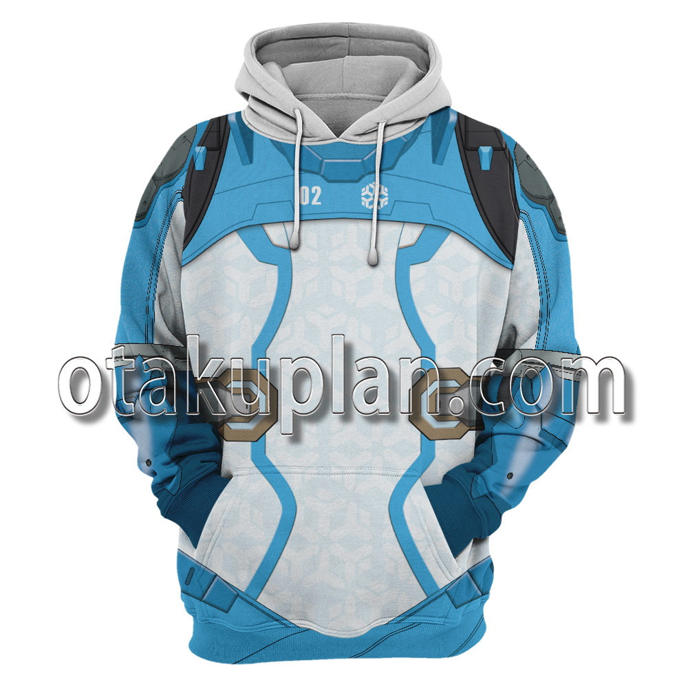 Overwatch Mei Battle Suit Cosplay Hoodie