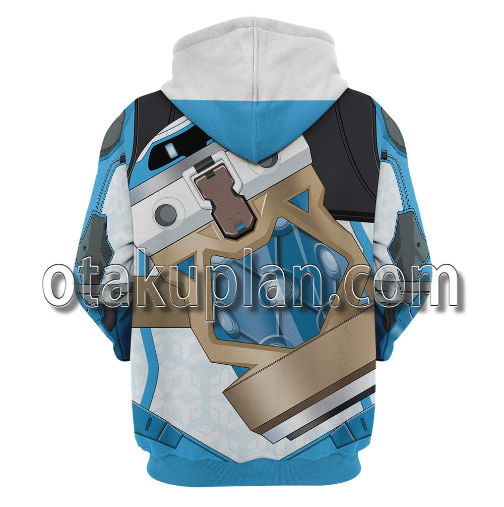Overwatch Mei Battle Suit Cosplay Hoodie