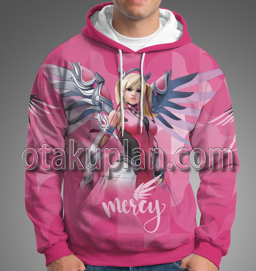 Overwatch Mercy Pink Hoodie