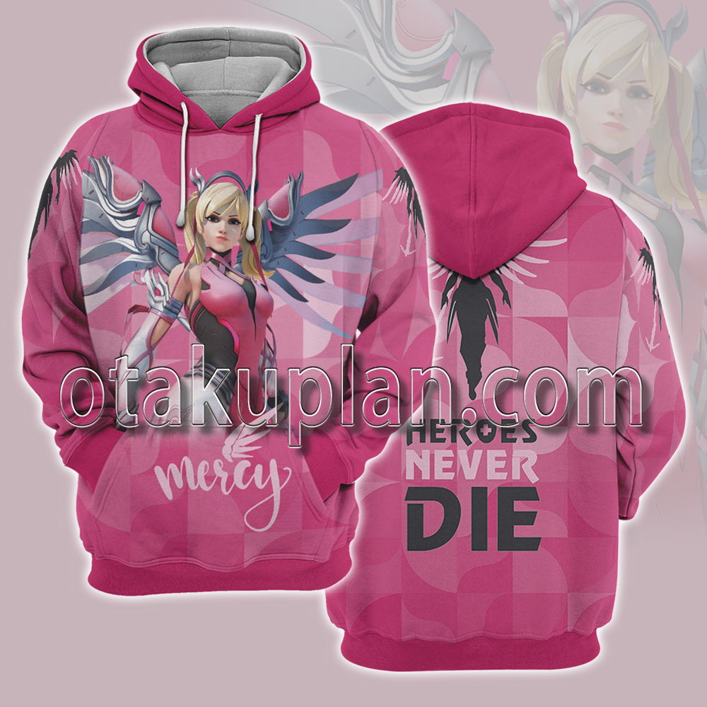 Overwatch Mercy Pink Hoodie