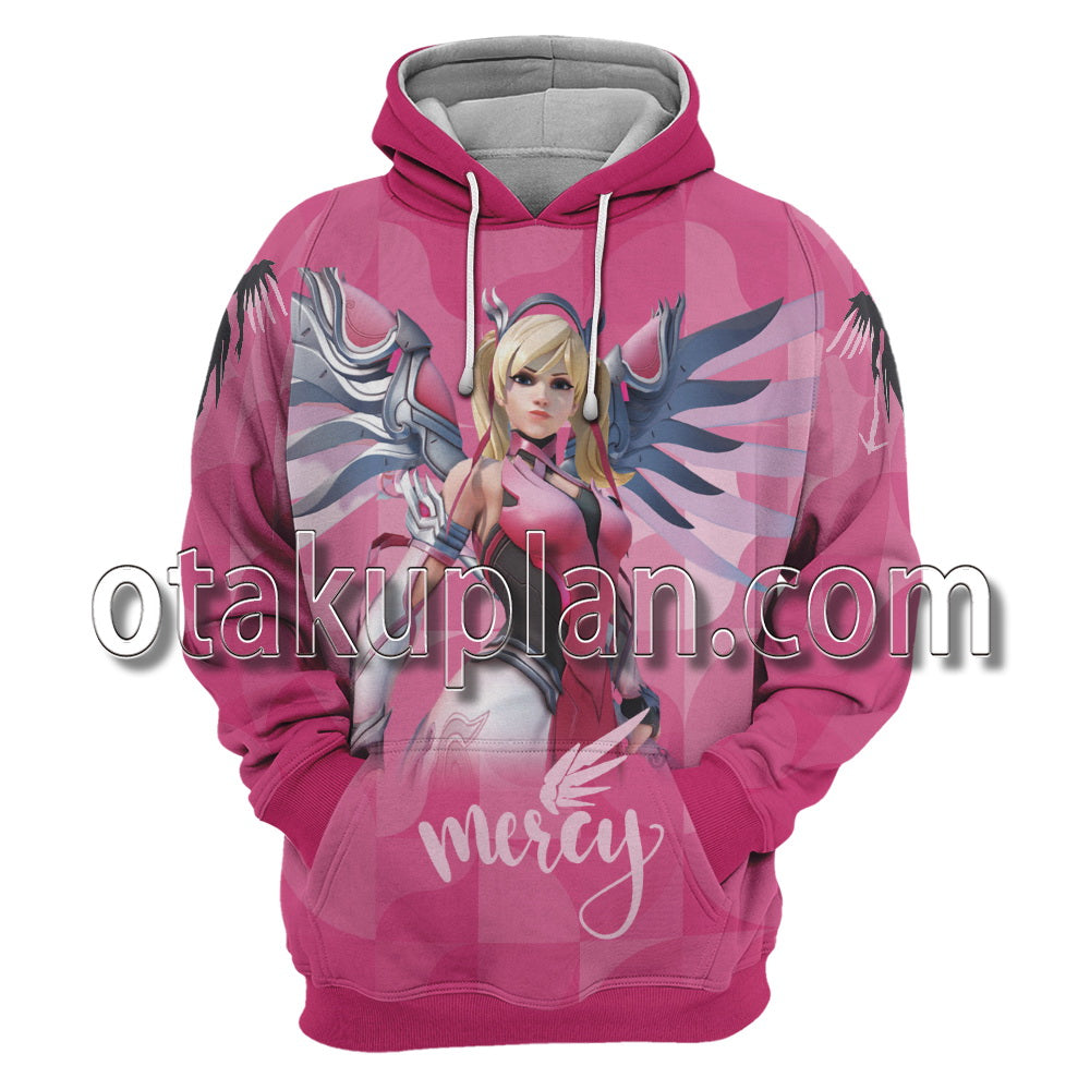 Overwatch Mercy Pink Hoodie