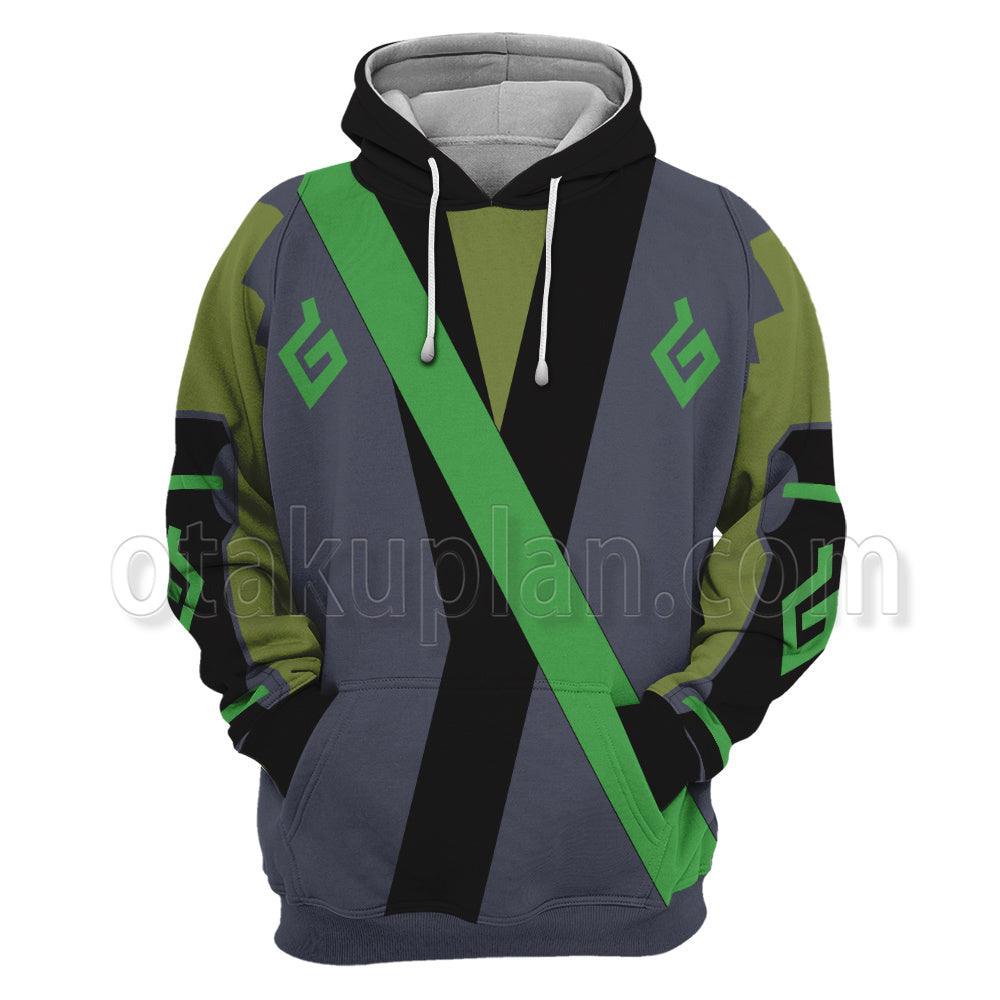 Overwatch Ow Genji Shimada Sparrow Cosplay Hoodie