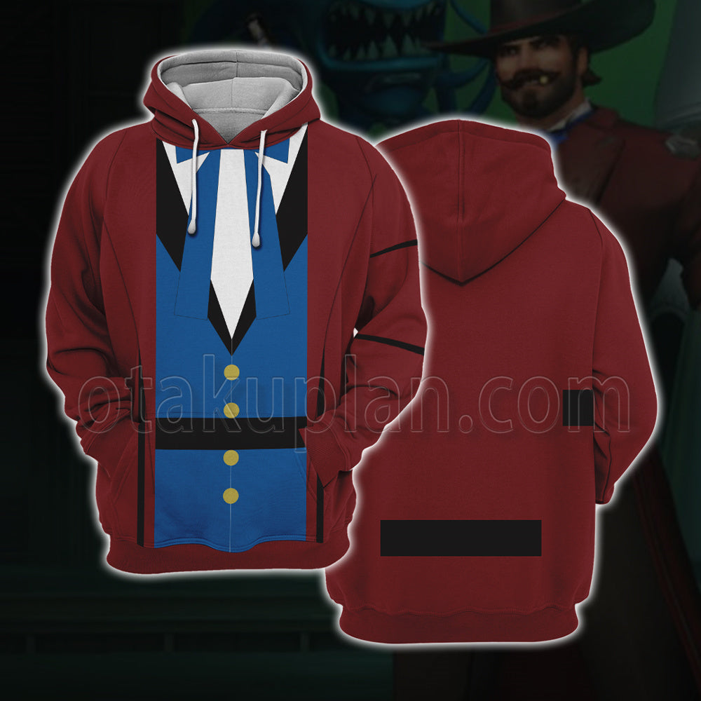 Overwatch Ow Riverboat Jesse Mccree Cosplay Hoodie