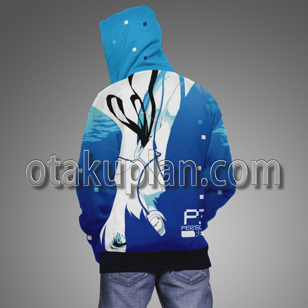 Persona 3 Reload Makoto Yuuki Pixel Art Hoodie