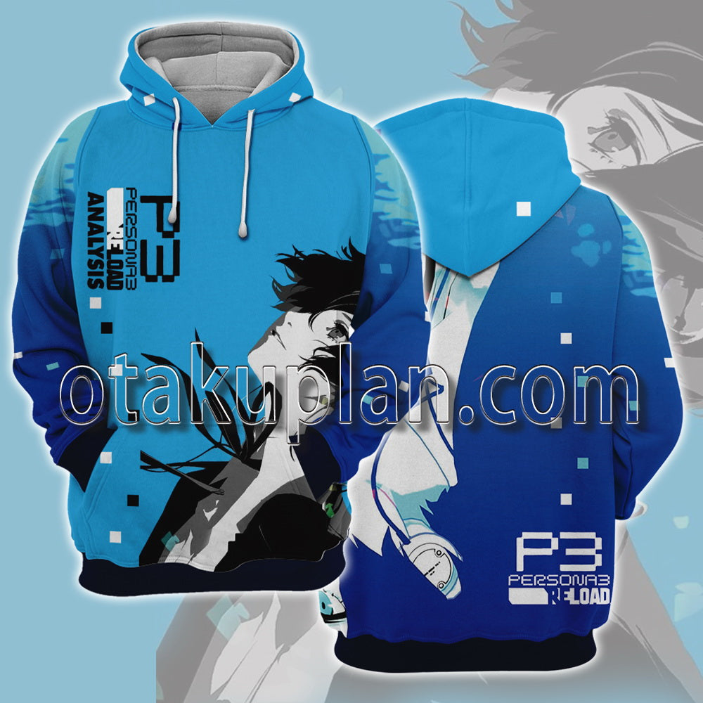 Persona 3 Reload Makoto Yuuki Pixel Art Hoodie