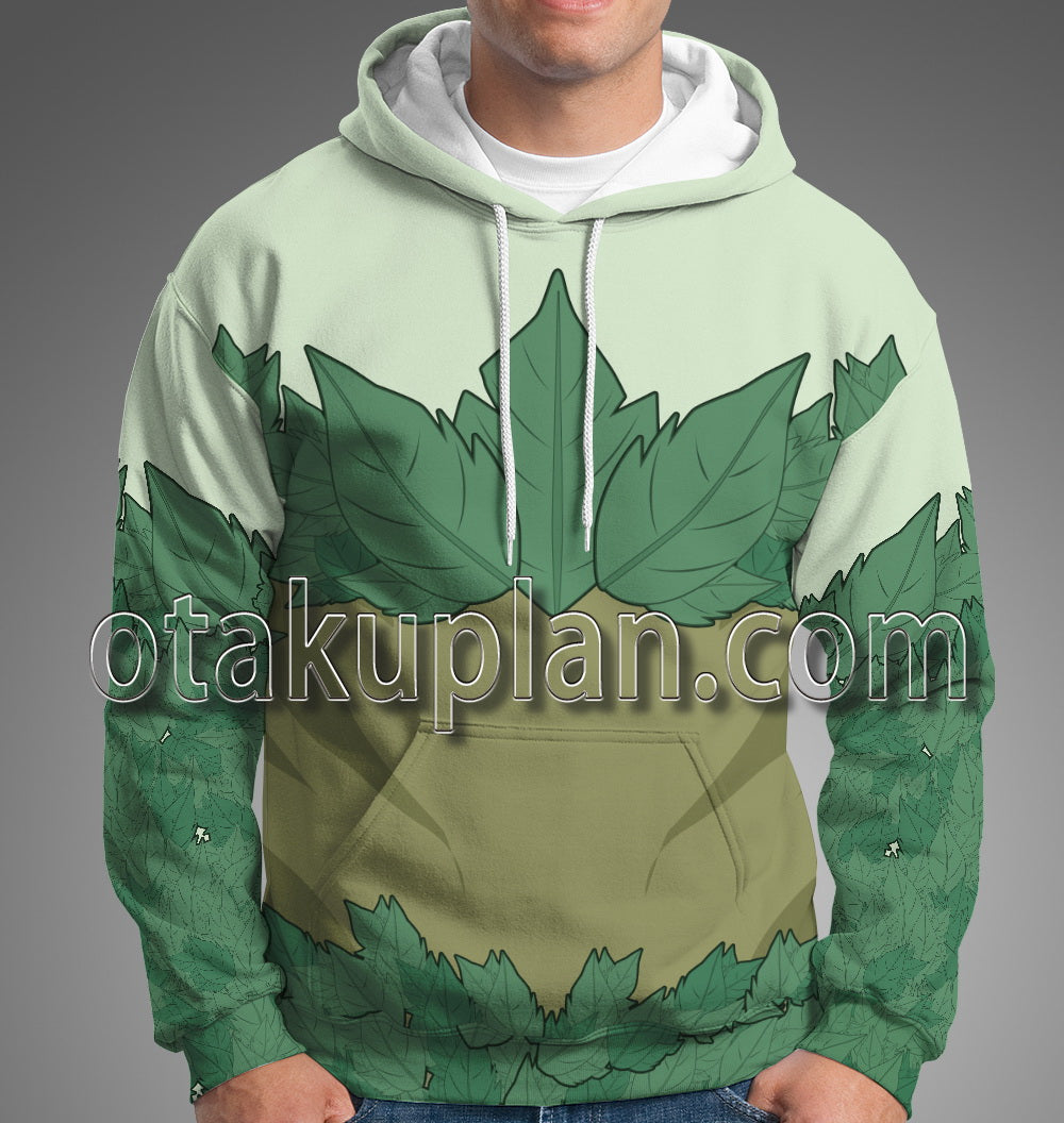 Poison Ivy Green Leaf Coat Cosplay Hoodie