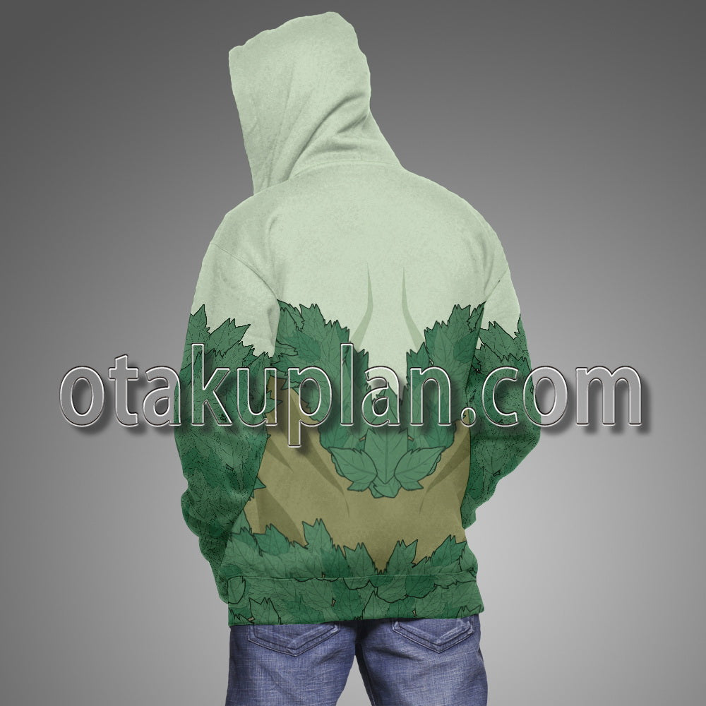 Poison Ivy Green Leaf Coat Cosplay Hoodie