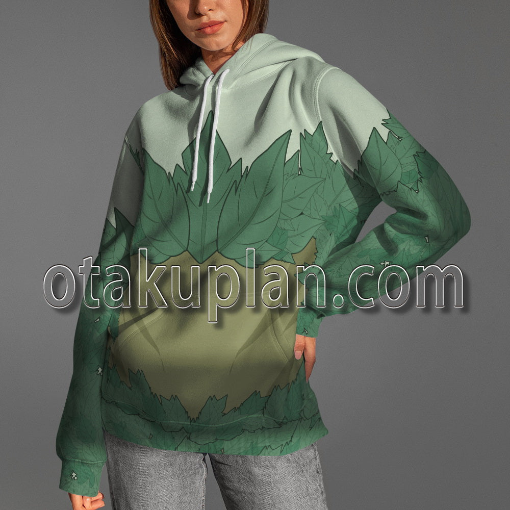 Poison Ivy Green Leaf Coat Cosplay Hoodie