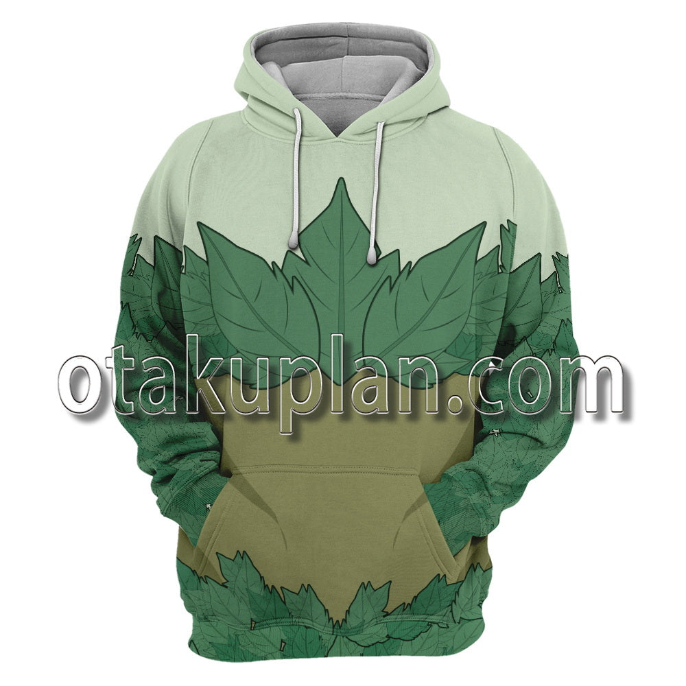 Poison Ivy Green Leaf Coat Cosplay Hoodie