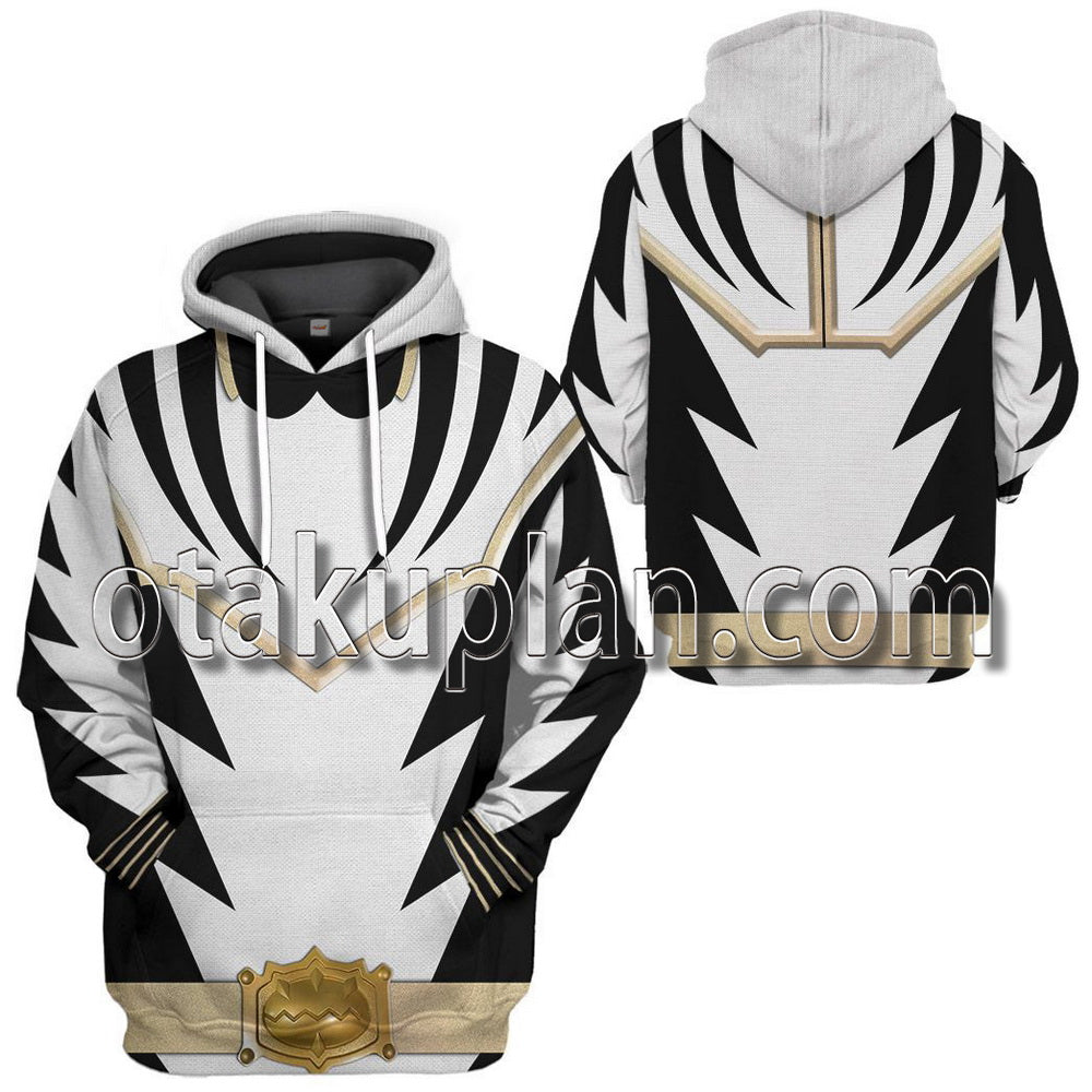 Power Ranger Dino Thunder White T-Shirt / Hoodie