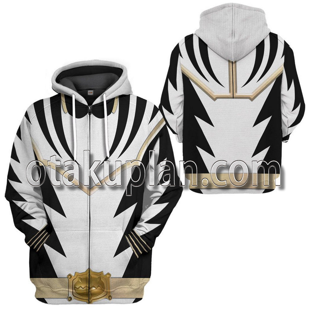 Power Ranger Dino Thunder White T-Shirt / Hoodie