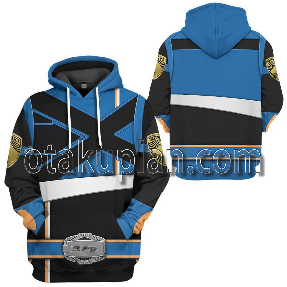 Power Rangers Spd Blue Soul Of The Dragon T-Shirt / Hoodie