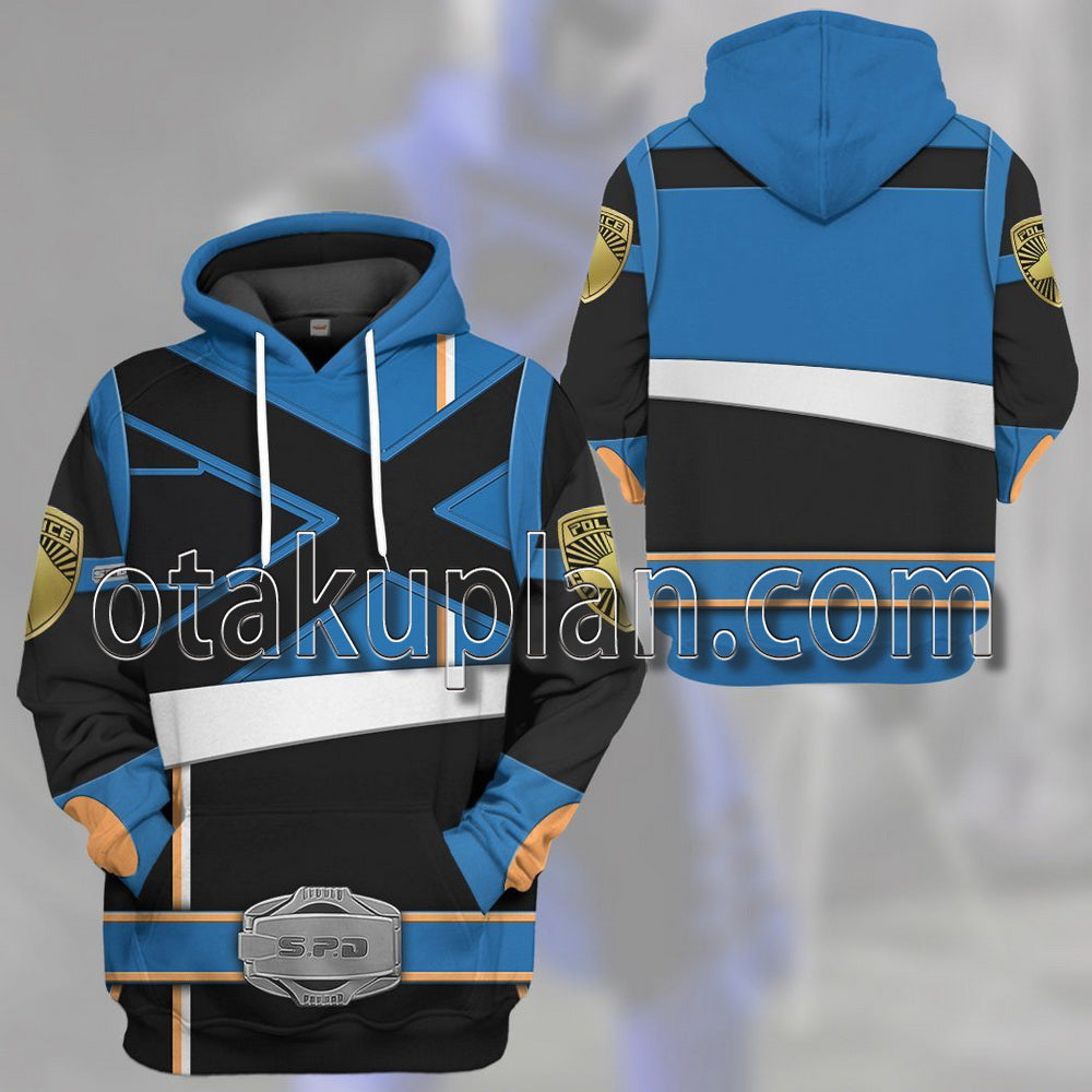 Power Rangers Spd Blue Soul Of The Dragon T-Shirt / Hoodie