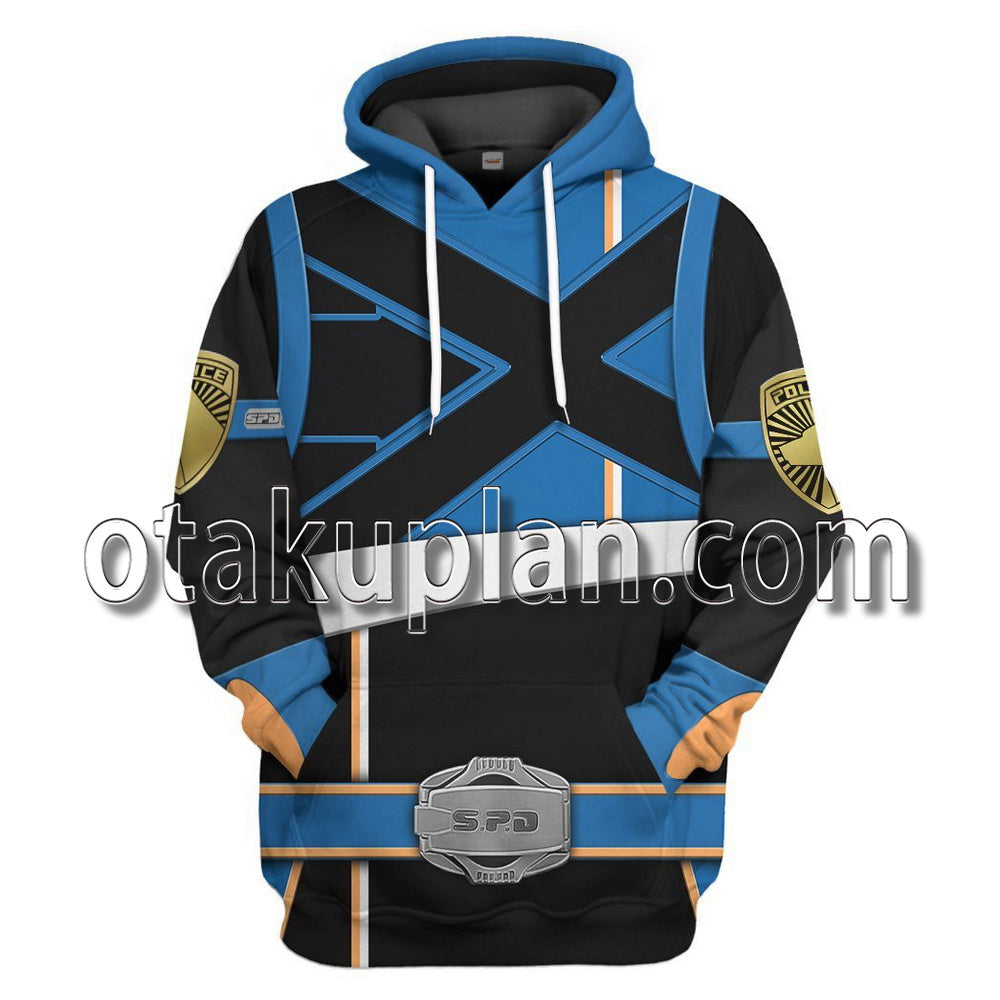 Power Rangers Spd Blue Soul Of The Dragon T-Shirt / Hoodie