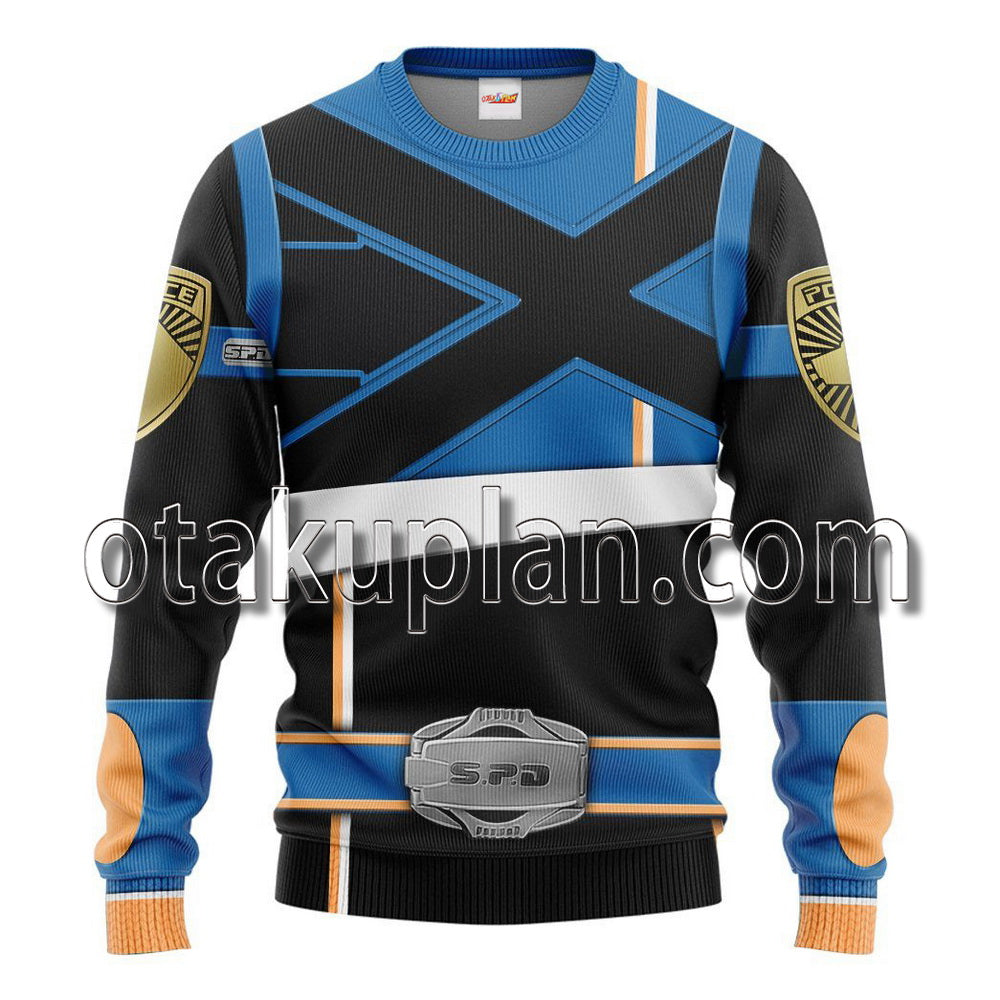 Power Rangers Spd Blue Soul Of The Dragon T-Shirt / Hoodie