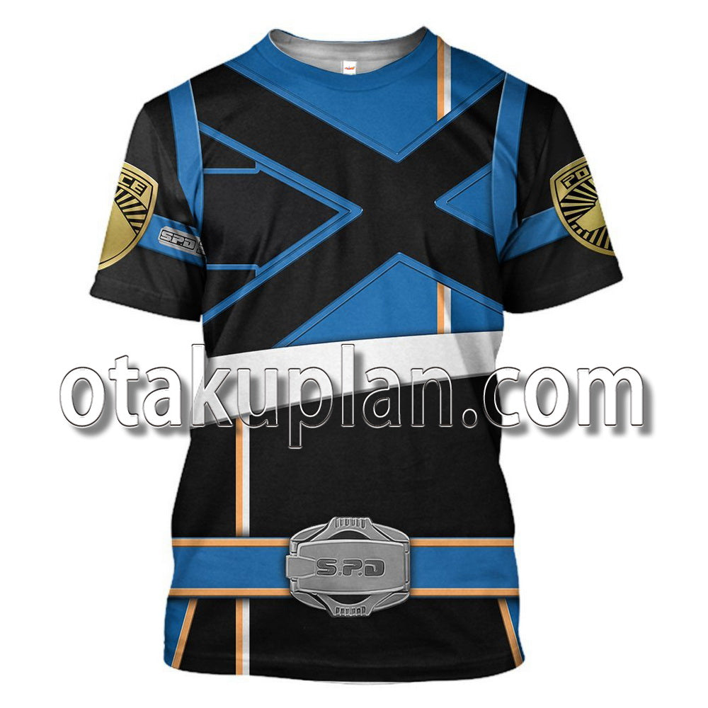 Power Rangers Spd Blue Soul Of The Dragon T-Shirt / Hoodie