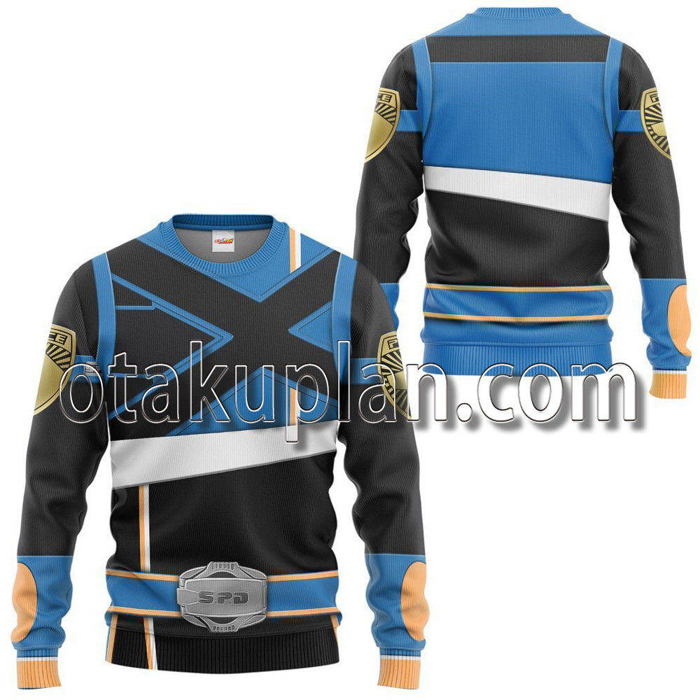 Power Rangers Spd Blue Soul Of The Dragon T-Shirt / Hoodie