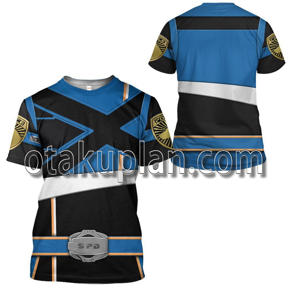 Power Rangers Spd Blue Soul Of The Dragon T-Shirt / Hoodie