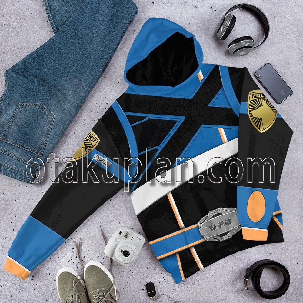 Power Rangers Spd Blue Soul Of The Dragon T-Shirt / Hoodie