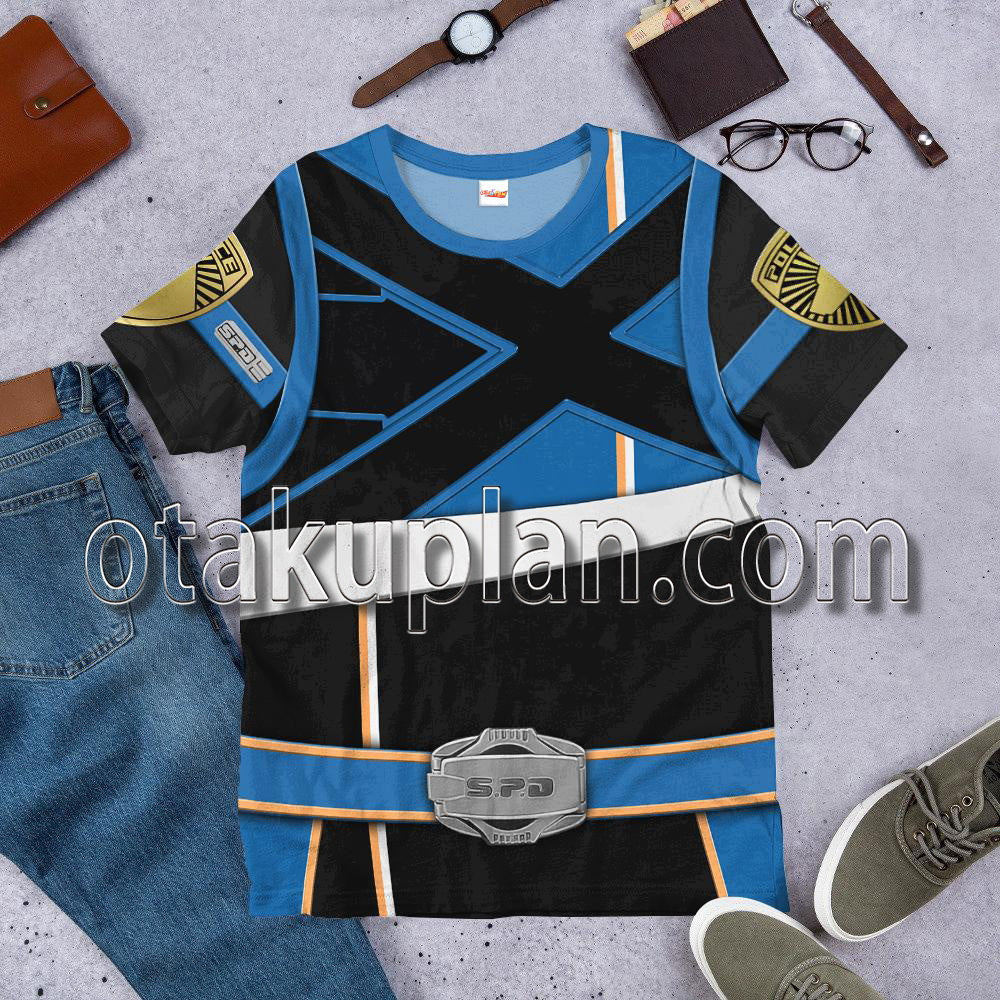 Power Rangers Spd Blue Soul Of The Dragon T-Shirt / Hoodie
