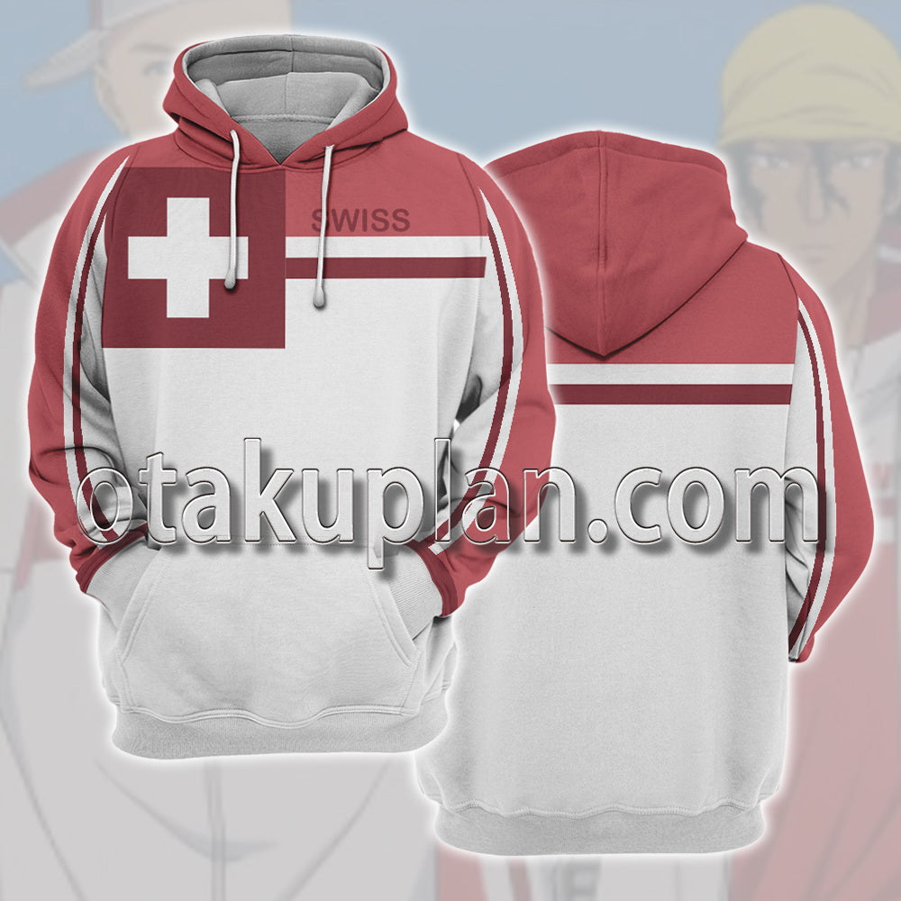 Prince Of Tennis Switzerland U-17 World Cup Team Cosplay Hoodie