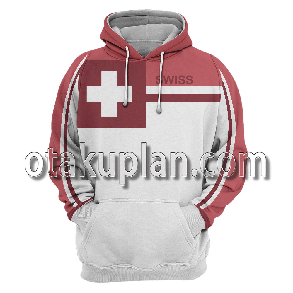 Prince Of Tennis Switzerland U-17 World Cup Team Cosplay Hoodie
