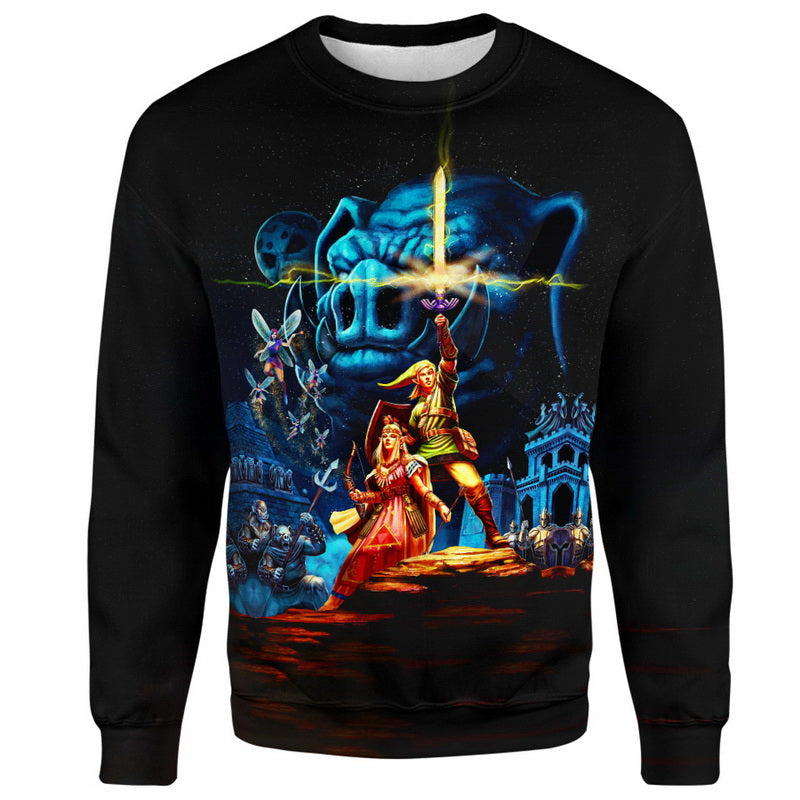 Princess Zelda And Link Hoodie / T-Shirt